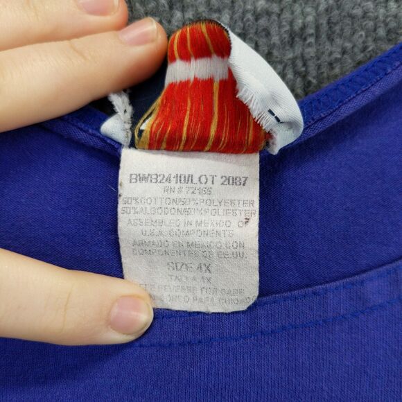 CST Sport Womens Sleeveless Shirt Top Size 4X Purple Embroidered Shells Beach - Picture 12 of 12